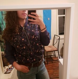 Floral Bomber Jacket